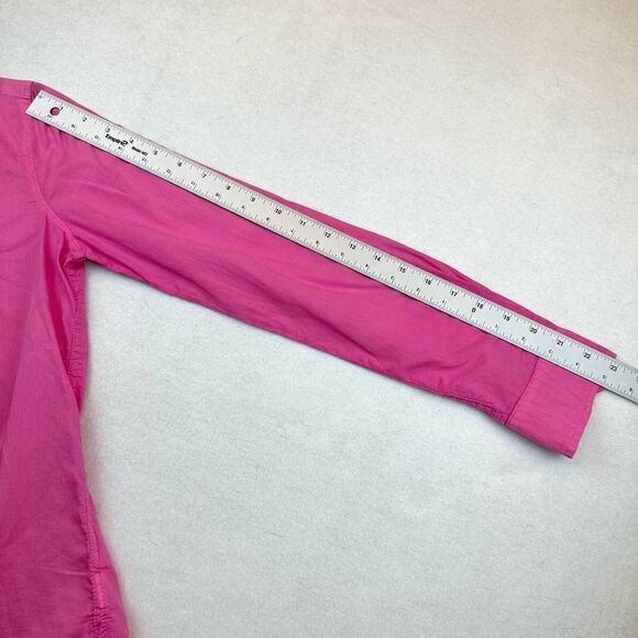 Lilly Pulitzer Pink Lightweight Long Sleeve Button Up Shirt Women’s XS Read - Picture 10 of 12